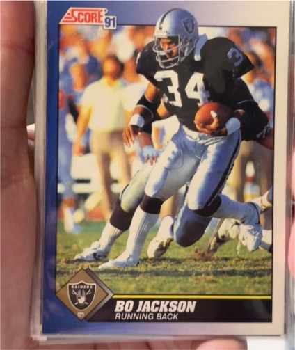 1991 Score #100 Bo Jackson — front