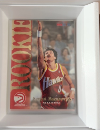 1994-95 Hoops #301 Sergei Bazarevich Rookie Atlanta Hawks — front