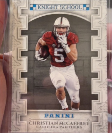 2017 Panini Knight School #KNS-CM Christian McCaffrey — front