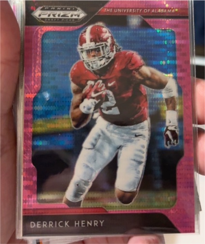 2019 Panini Prizm Draft Picks #31 Derrick Henry Pink Pulsar Prizm Alabama Crimson Tide — front