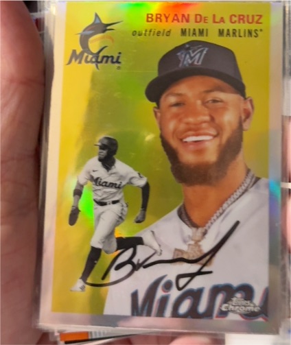 2023 Topps Chrome Platinum Anniversary #223 Bryan De La Cruz — front