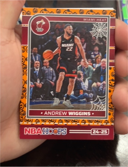 2024-25 Panini Haunted Hoops Orange #124 Andrew Wiggins — front