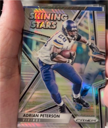 2016 Panini Prizm #23 Adrian Peterson Shining Stars Silver — front
