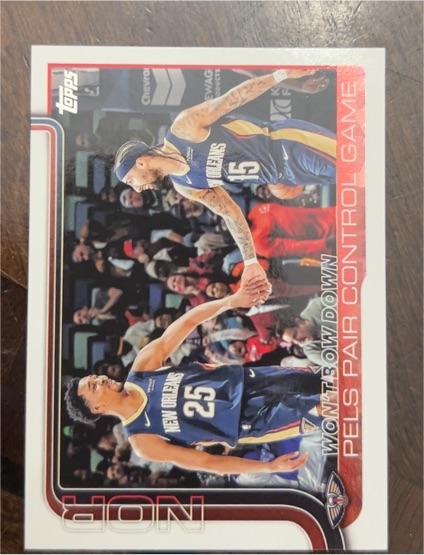 2025-26 Topps #299 Won't Bow Down: Pels Pair Control Game Trey Murphy III & CJ McCollum — front