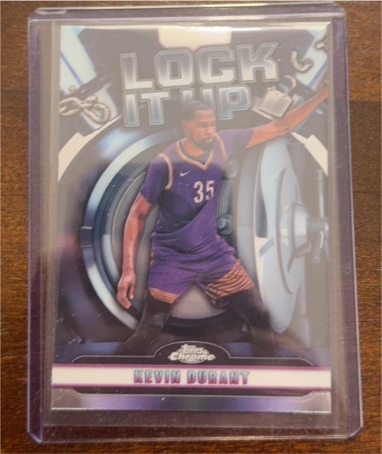 2024-25 Topps Chrome Lock It Up #LIU-10 Kevin Durant — front