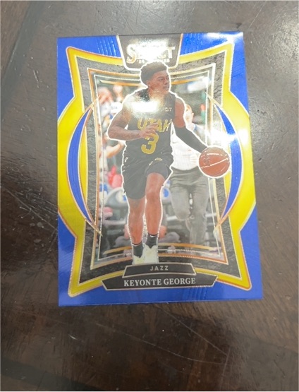 2023-24 Panini Select #75 Keyonte George Blue Prizm — front
