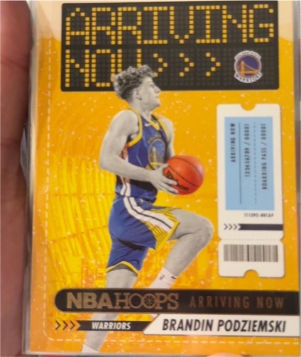 2023-24 Panini NBA Hoops Arriving Now #15 Brandin Podziemski — front