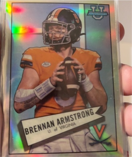 2022 Bowman University Chrome #52BF-29 Brennan Armstrong — front