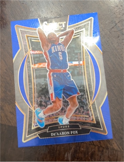 2024-25 Panini Select Concourse Blue #3 De'Aaron Fox — front
