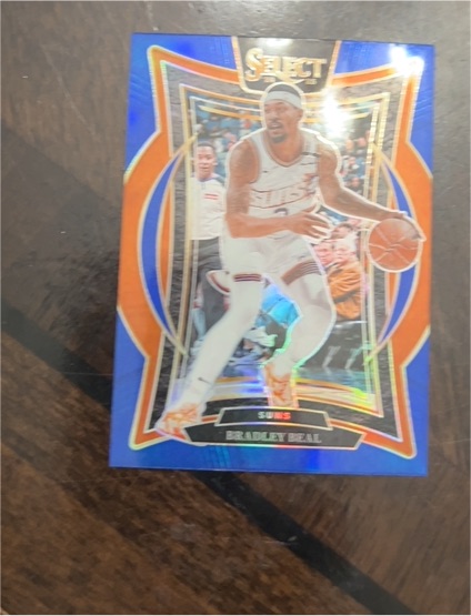2024-25 Panini Select Concourse #12 Bradley Beal Blue Prizm — front