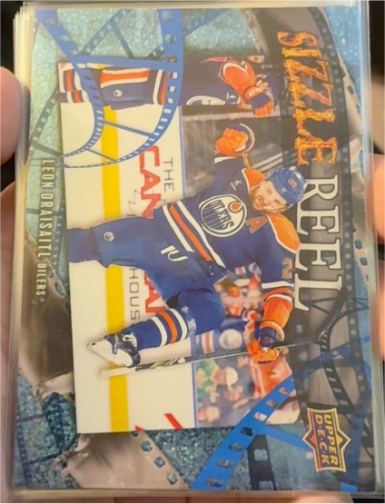 2025-26 Upper Deck #SR-18 Leon Draisaitl Sizzle Reel Speckle — front