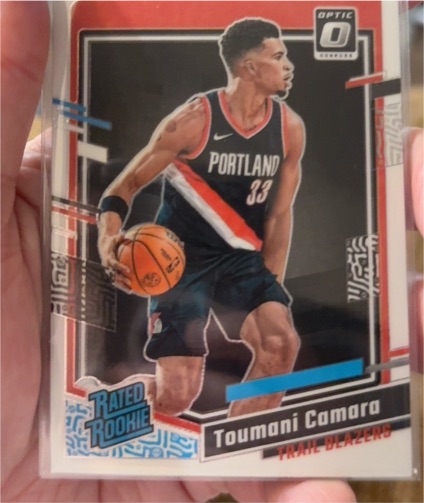 2023-24 Panini Donruss Optic #204 Toumani Camara Rated Rookie — front