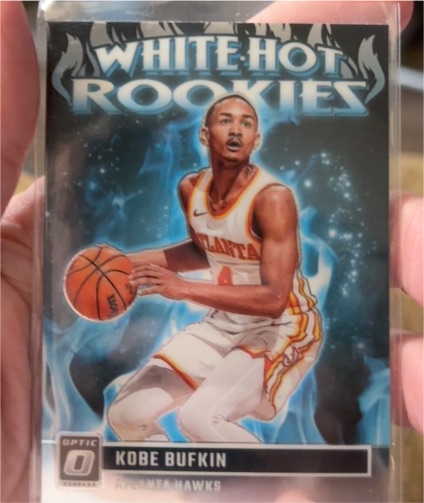 2023-24 Donruss Optic #7 Kobe Bufkin White Hot Rookies Atlanta Hawks — front