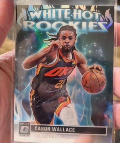 2023-24 Donruss Optic #3 Cason Wallace White Hot Rookies — front