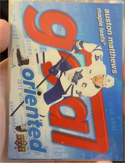 2025-26 Upper Deck #GO-17 Auston Matthews Goal Oriented — front