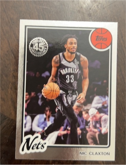 2025-26 Topps 45th Anniversary #80BK-48 Nic Claxton — front