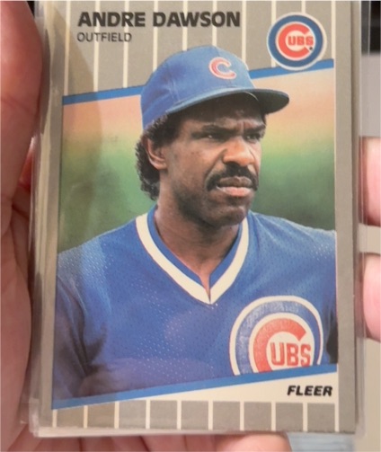 1989 Fleer #422 Andre Dawson — front