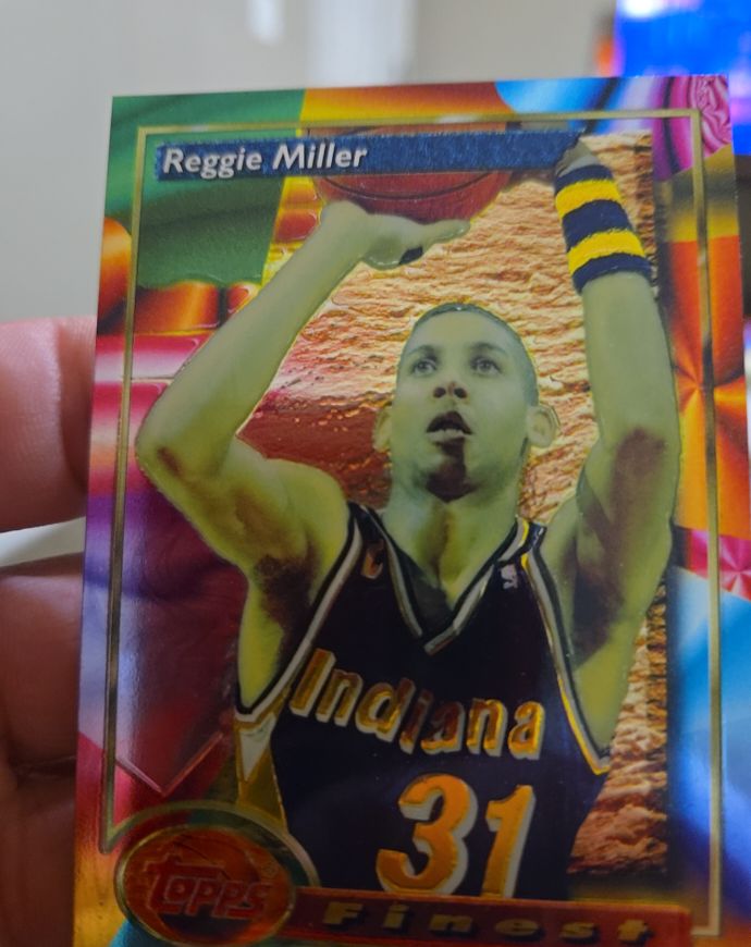 1993-94 Topps Finest #11 Reggie Miller — front