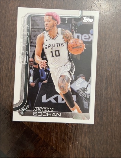 2025-26 Topps #199 Jeremy Sochan — front