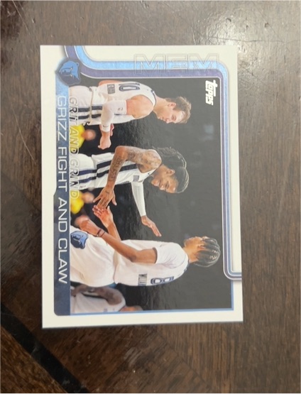 2025-26 Topps #298 Ja Morant, Luke Kennard, Zaire Williams Memphis Grizzlies — front