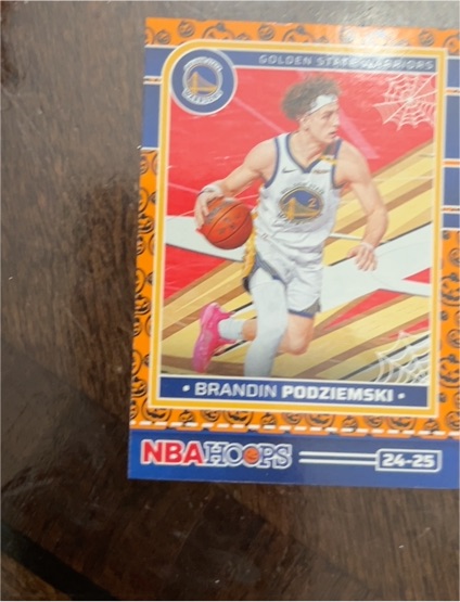 2024-25 Panini NBA Hoops Haunted Hoops #24-25 Brandin Podziemski — front