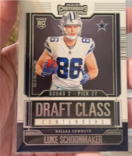 2023 Panini Contenders Draft Class #16 Luke Schoonmaker — front