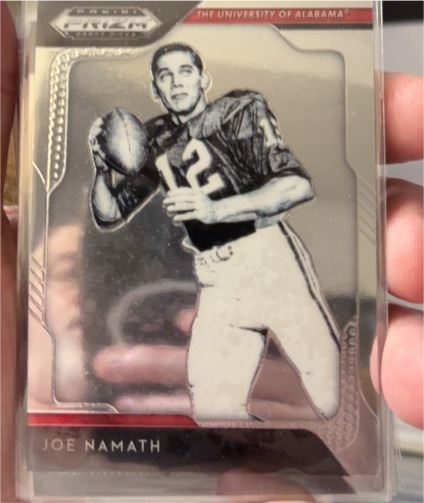 2019 Panini Prizm Draft Picks #48 Joe Namath Alabama Crimson Tide — front