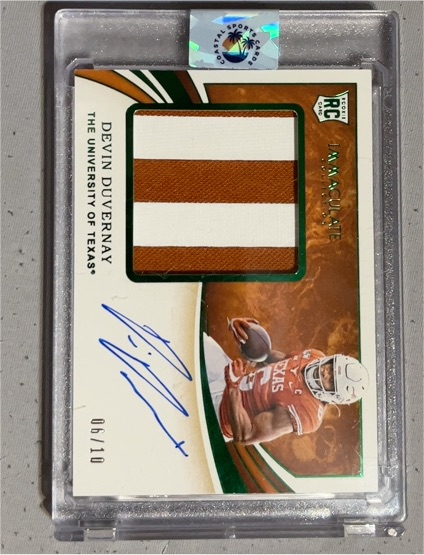 2020 Panini Immaculate #117 Devin Duvernay — front