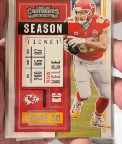 2020 Panini Contenders #4 Travis Kelce — front