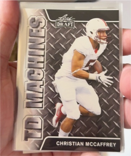 2017 Leaf Draft TD Machines #TD-02 Christian McCaffrey — front