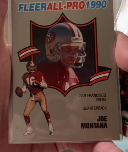 1990 Fleer All-Pro #1 Joe Montana — front