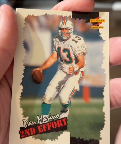1996 Score #247 Dan Marino 2nd Effort — front