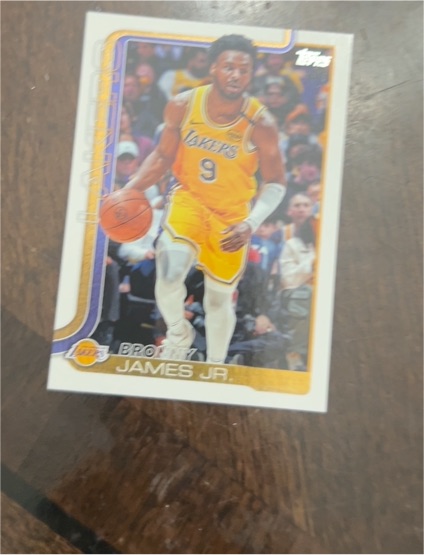 2025-26 Topps #152 Bronny James Jr. — front