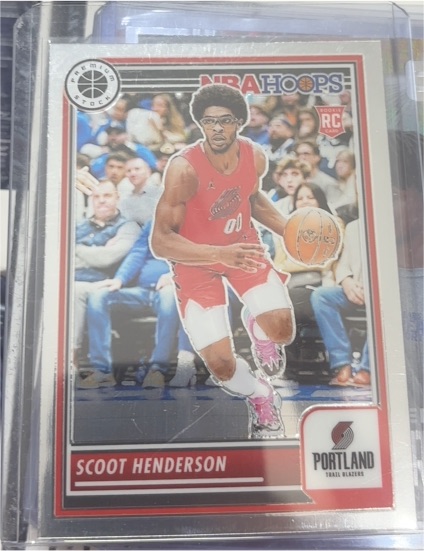 2023-24 Panini NBA Hoops Premium Stock #137 Scoot Henderson — front