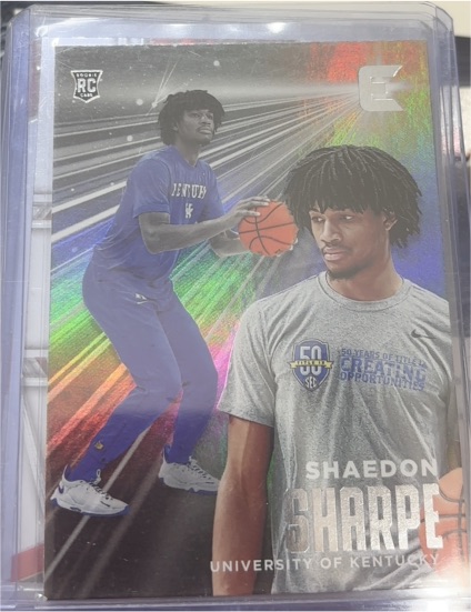 2022 Panini Chronicles Draft Picks Essentials #17 Shaedon Sharpe — front
