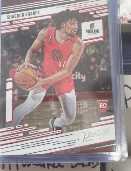 2022-23 Panini Chronicles Prestige #65 Shaedon Sharpe Rookie — front