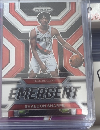2022-23 Panini Prizm #15 Shaedon Sharpe Emergent — front