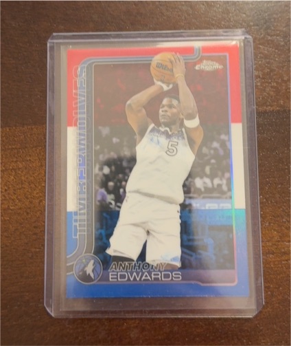 2025-26 Topps Chrome #151 Anthony Edwards — front