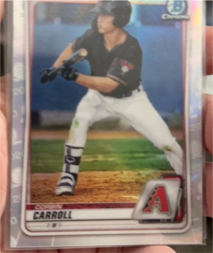 2020 Bowman Chrome #BD-114 Corbin Carroll — front