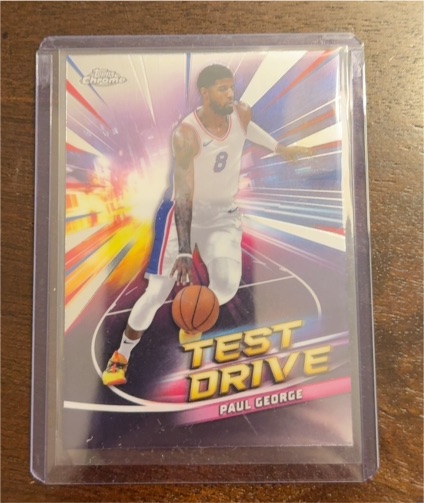 2024-25 Topps Chrome #TD-13 Paul George Test Drive — front
