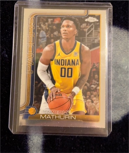 2025-26 Topps Chrome #93 Bennedict Mathurin Indiana Pacers — front