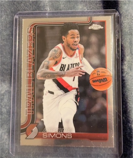 2025-26 Topps Chrome #122 Anfernee Simons — front