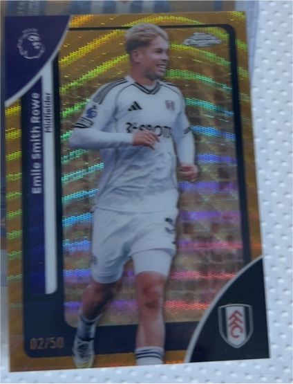 2026 Topps Chrome Premier League #92 Emile Smith Rowe — front