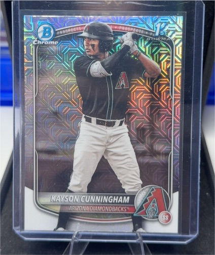 2025 Bowman Draft Chrome #BDC-84 Kayson Cunningham Mojo Refractor — front