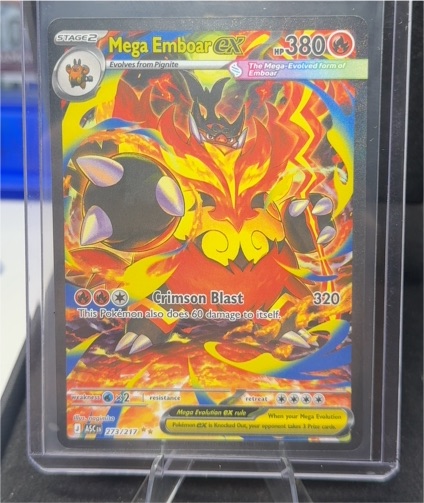 2026 Pokémon Mega Emboar ex #273/217 Ascended Heroes — front