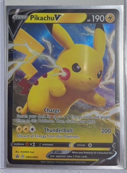 2021 Pokémon TCG SWSH061 Pikachu V — front