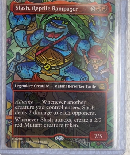 2026 MTG Teenage Mutant Ninja Turtles #208 Slash, Reptile Rampager — front
