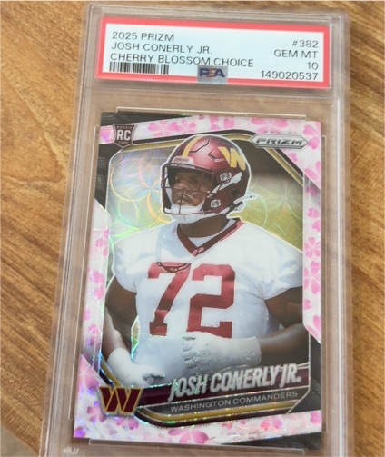 2025 Panini Prizm #382 Josh Conerly Jr. Cherry Blossom Choice — front