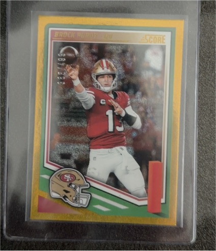 2025 Panini Score #47 Brock Purdy — front
