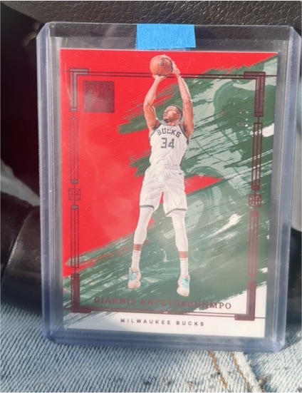 2023-24 Panini Impeccable #3 Giannis Antetokounmpo — front